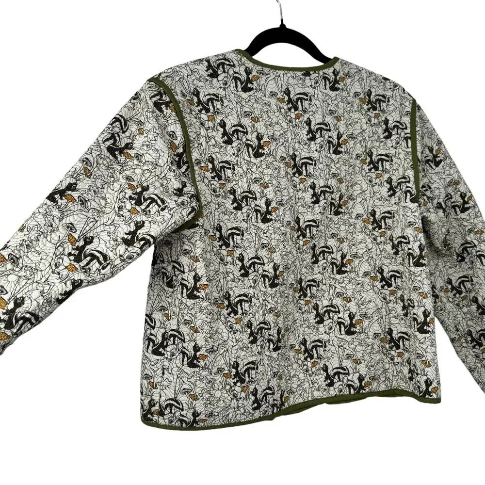 Disney Bambi Quilted Matching Set XS Woodland Print Flower Thumper‎ Green